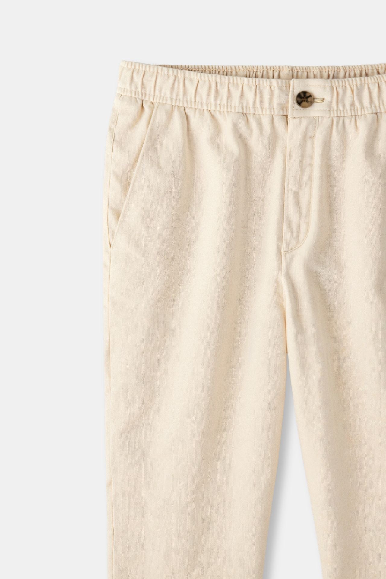 Voro Pantalon en lin en forme de tronçon régulier