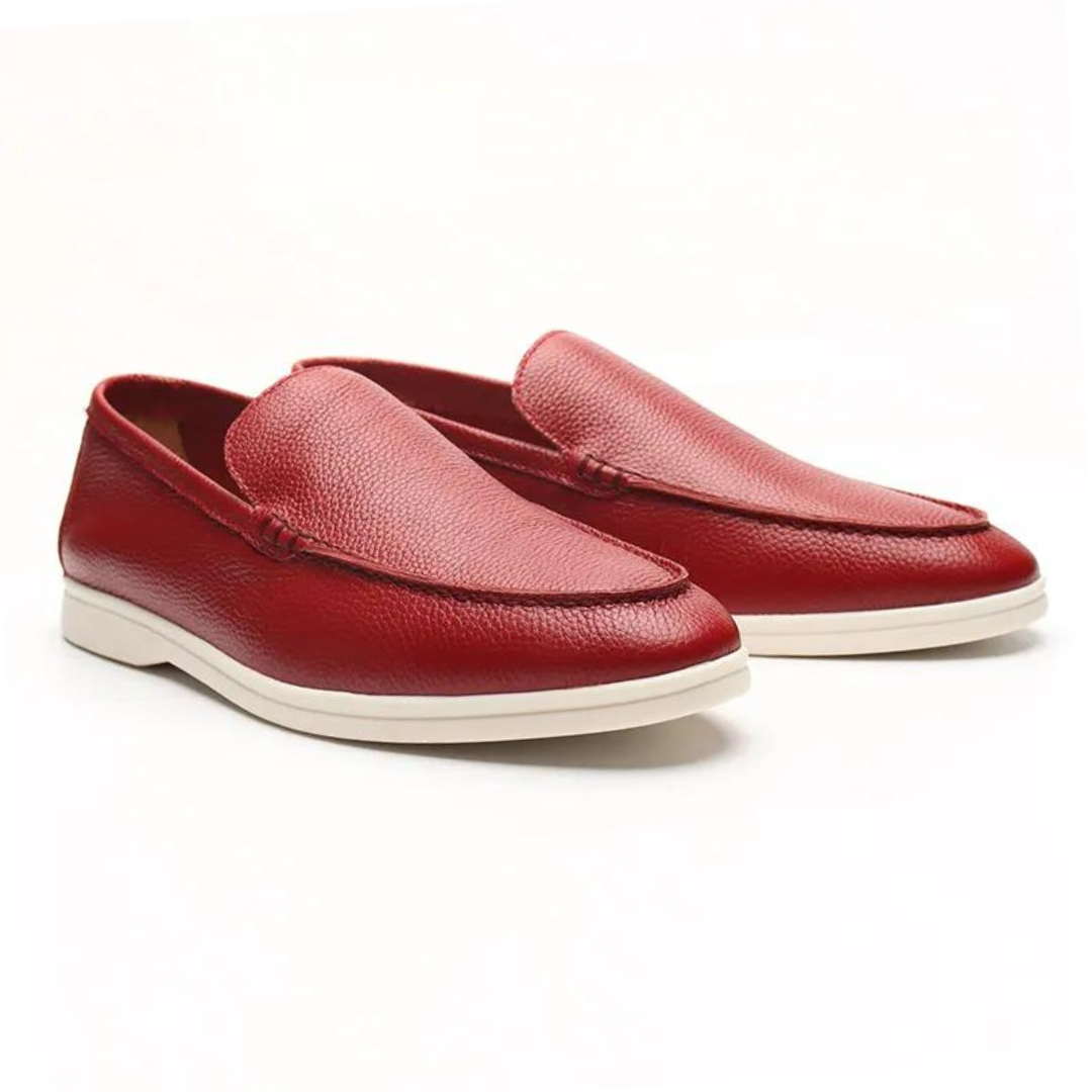 VORO Cowhide Leather Loafers