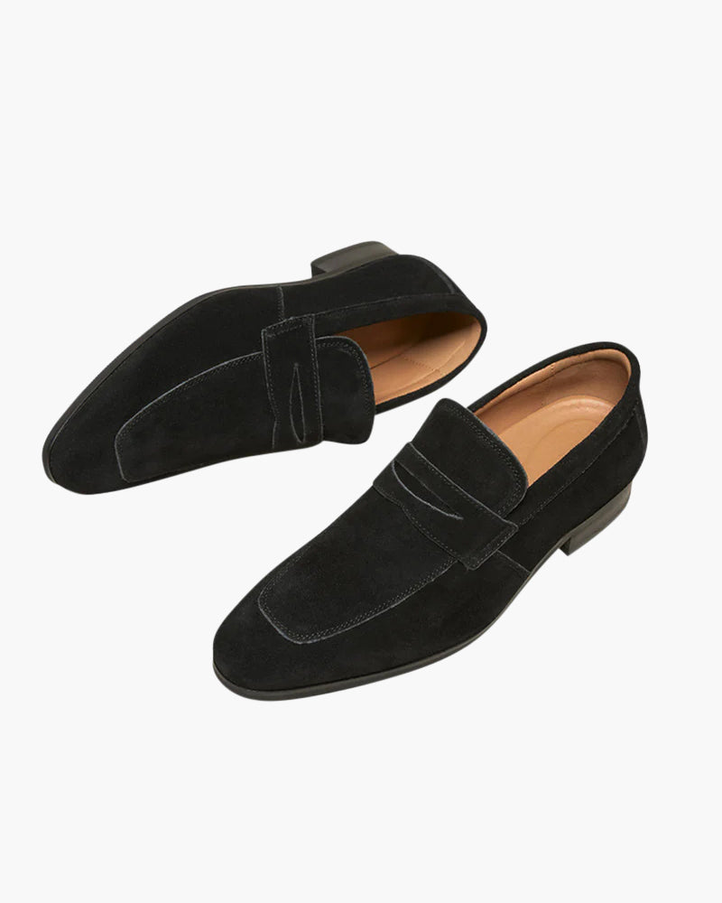 VORO Suede Penny Loafers