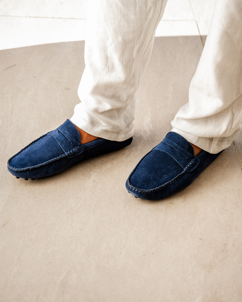 VORO Suede Driver Loafers