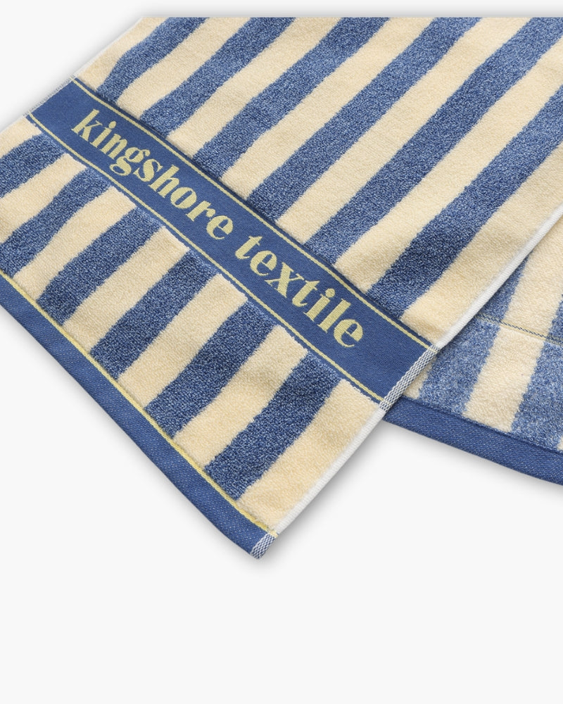 Serviette à main à rayures de mer