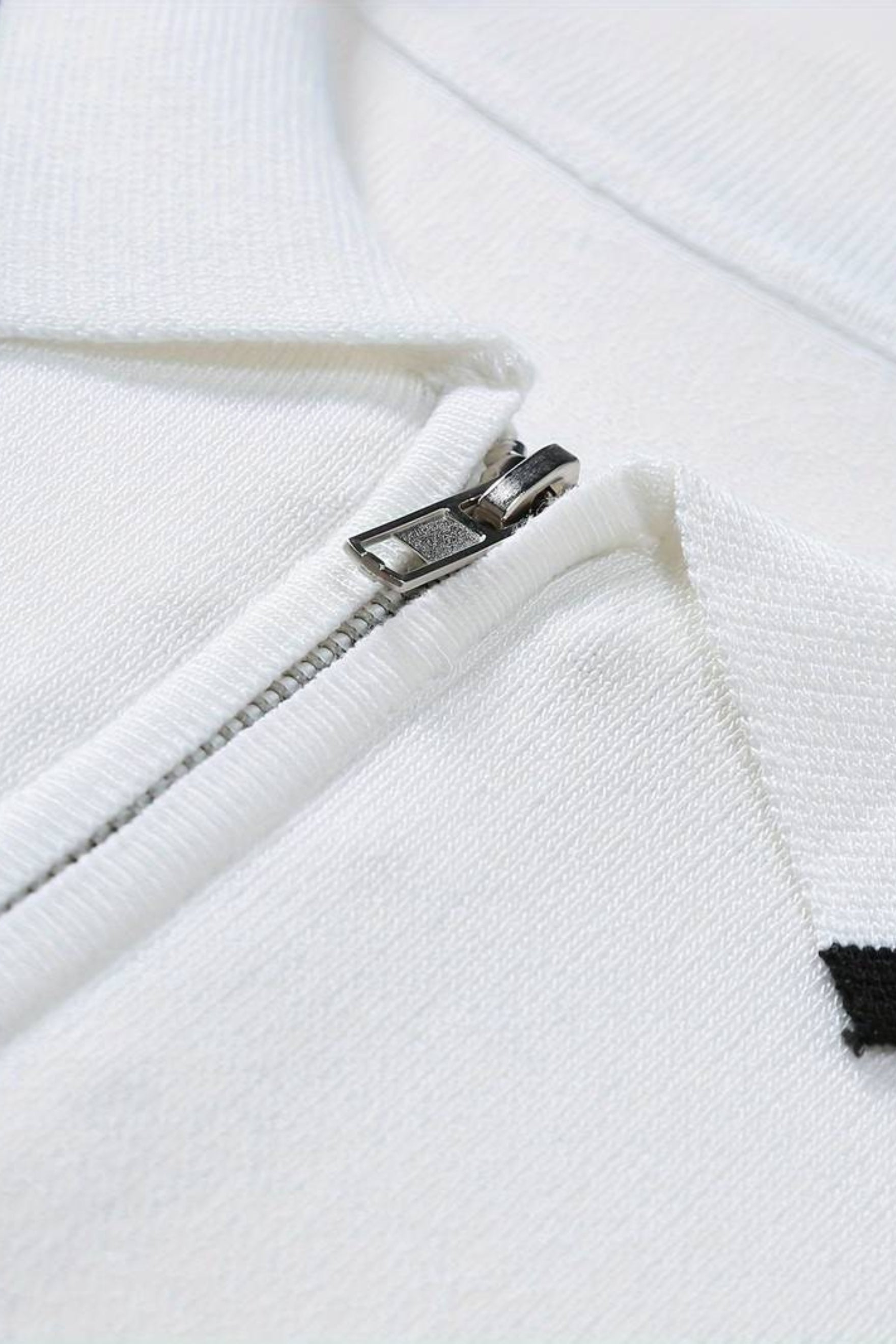 VORO Knitted Quarter Zip Golf Polo