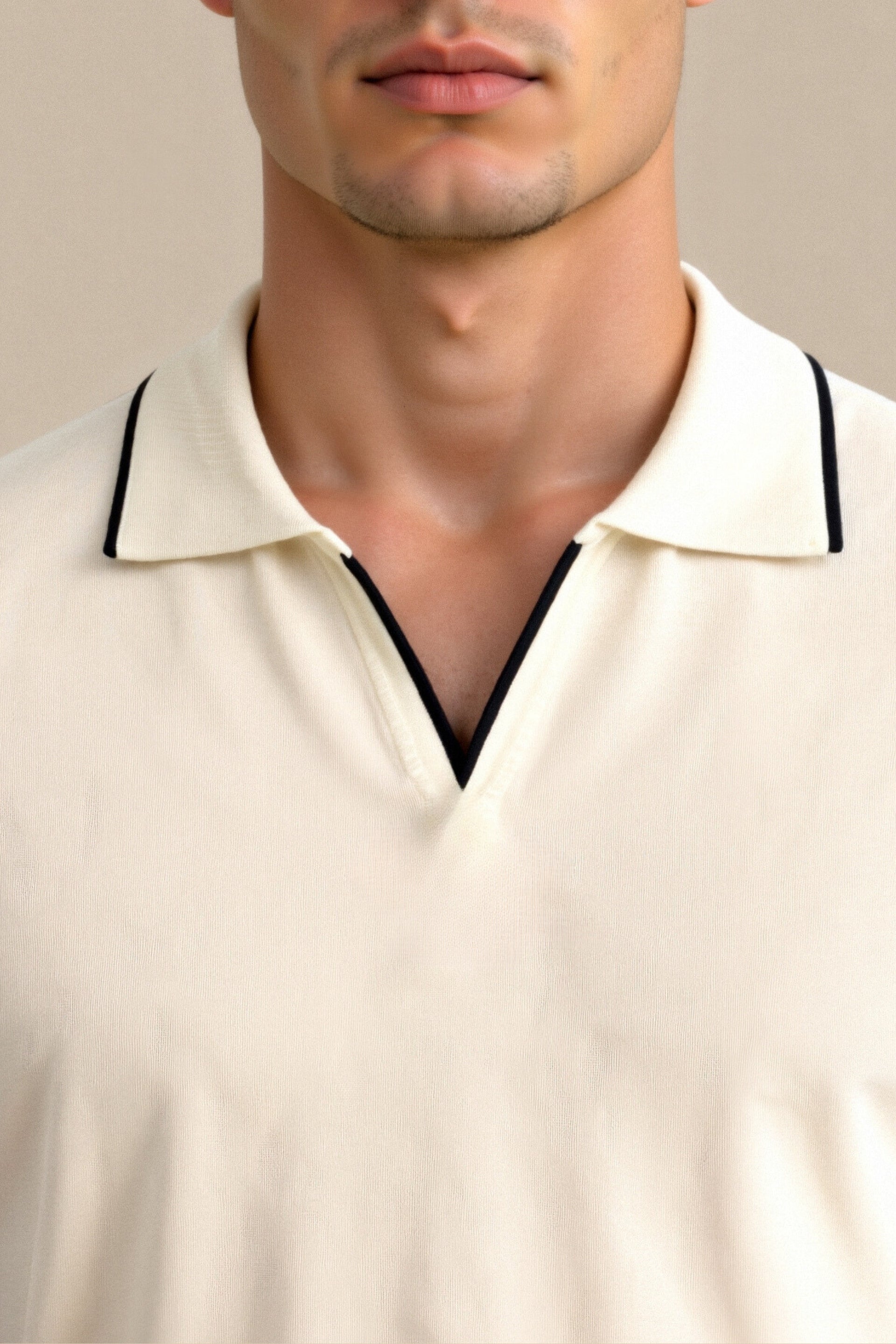 VORO Contrast Slim Fitted Polo