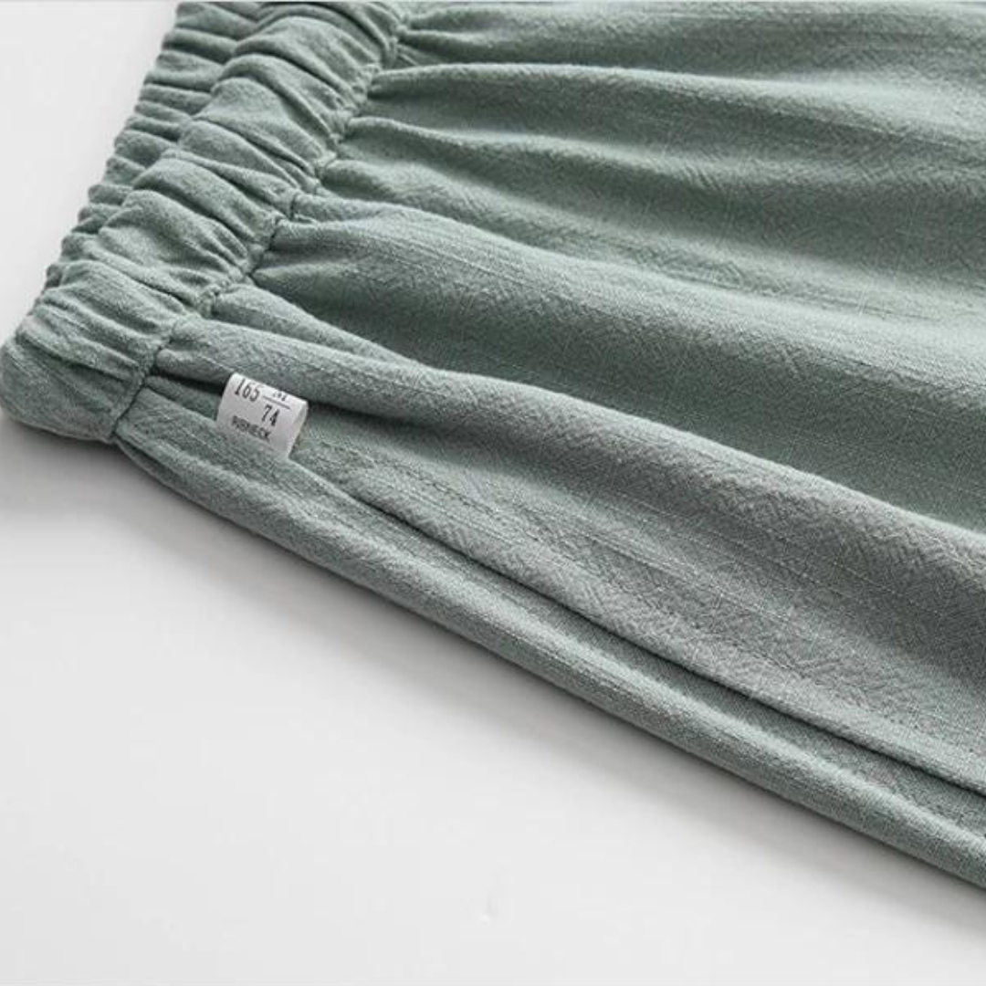 Fez - Pantalón de lino (corte extragrande)