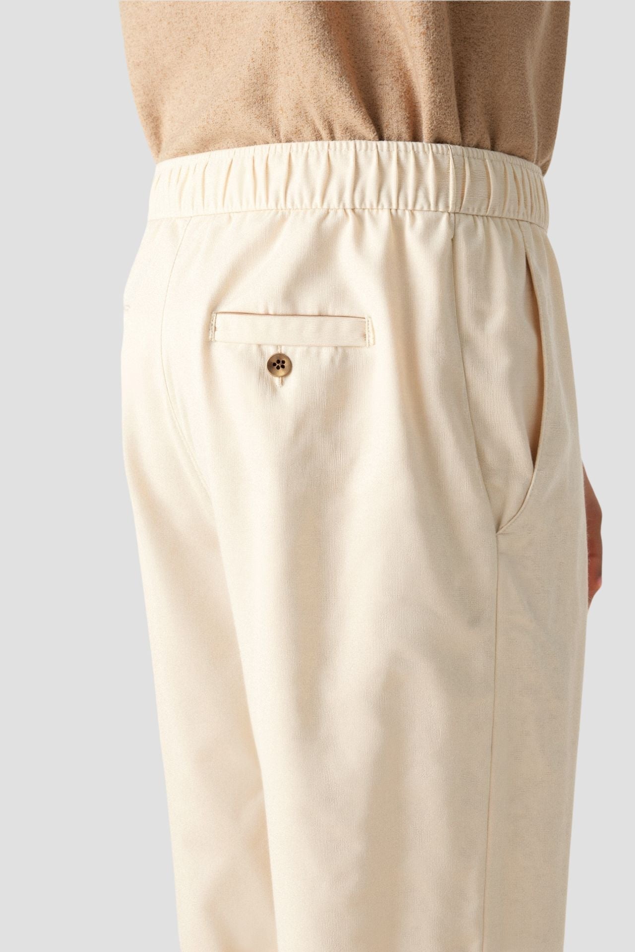 Voro Pantalon en lin en forme de tronçon régulier