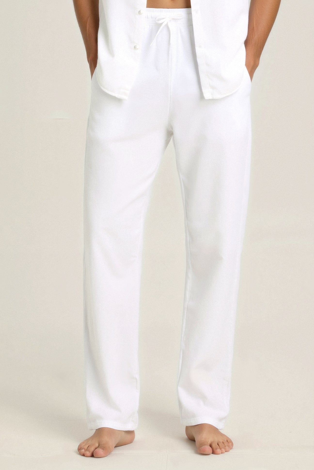 Pantalones ligeros de lino y algodón para playa VORO