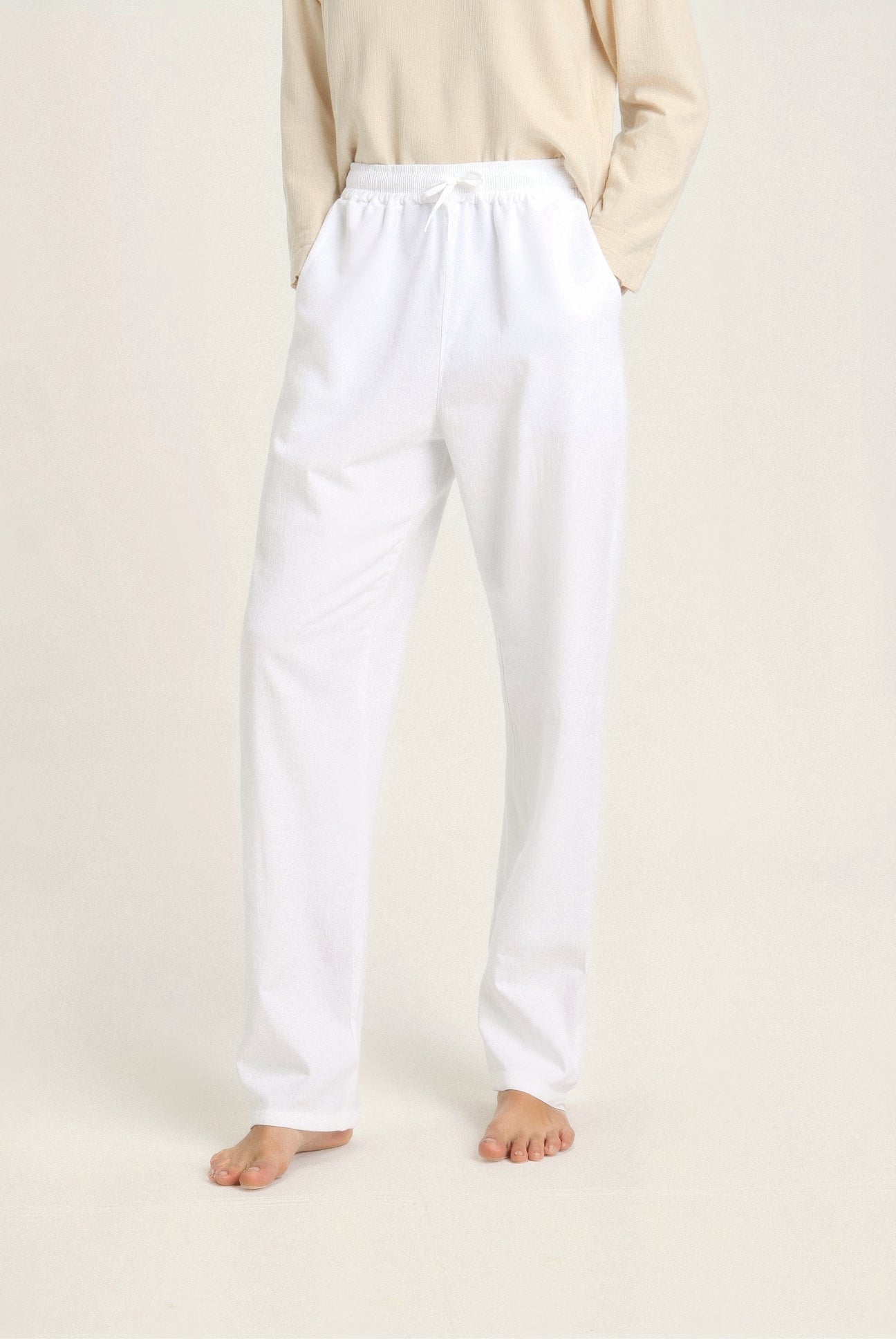 Pantalones ligeros de lino y algodón para playa VORO