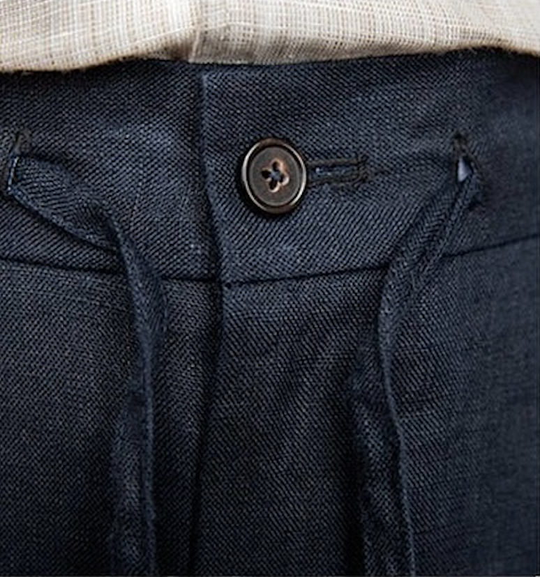 Pantalon en lin capri