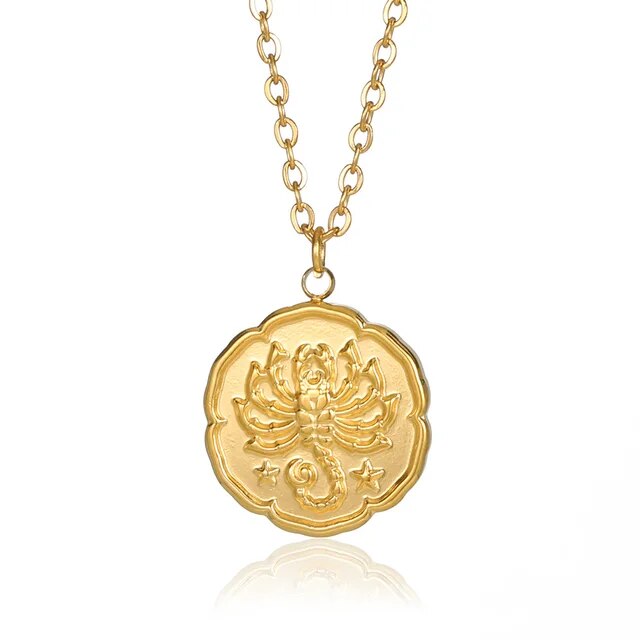 Voro - Collier de signe du zodiaque - or