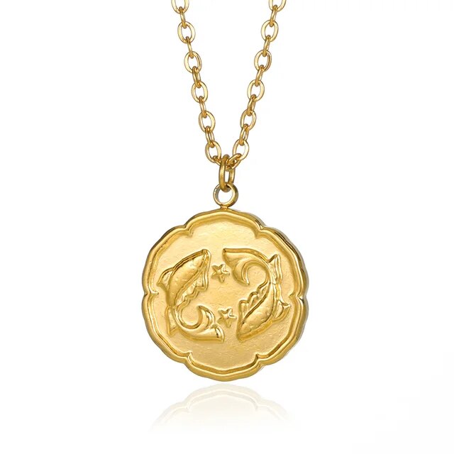 Voro - Collier de signe du zodiaque - or