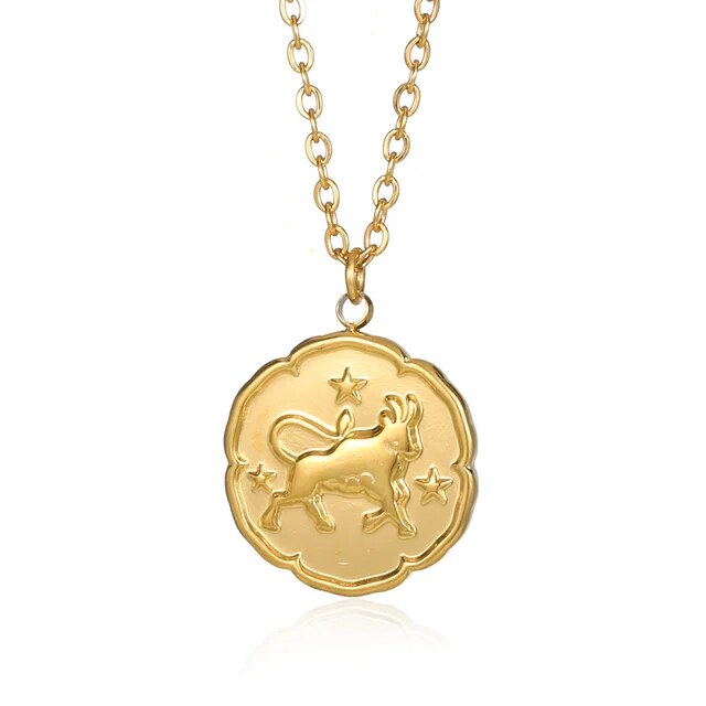 Voro - Collier de signe du zodiaque - or