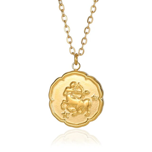 Voro - Collier de signe du zodiaque - or