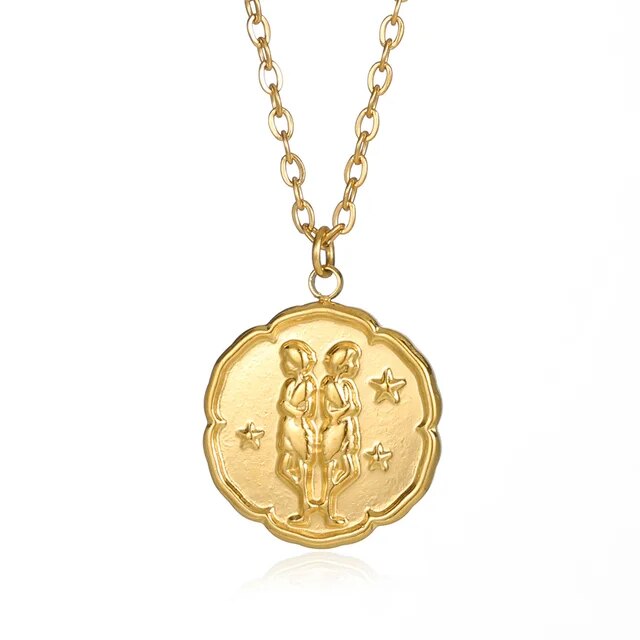 Voro - Collier de signe du zodiaque - or