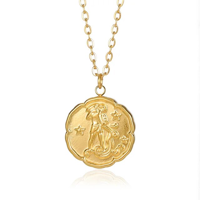 Voro - Collier de signe du zodiaque - or