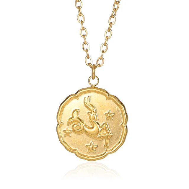 Voro - Collier de signe du zodiaque - or
