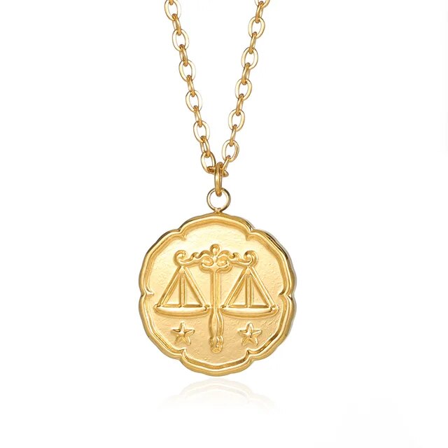 Voro - Collier de signe du zodiaque - or