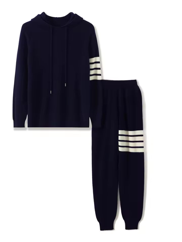 Stripe de survêtement en laine 100% mérinos