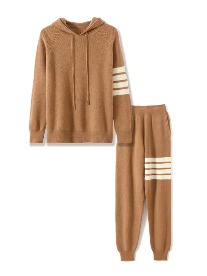 Stripe de survêtement en laine 100% mérinos