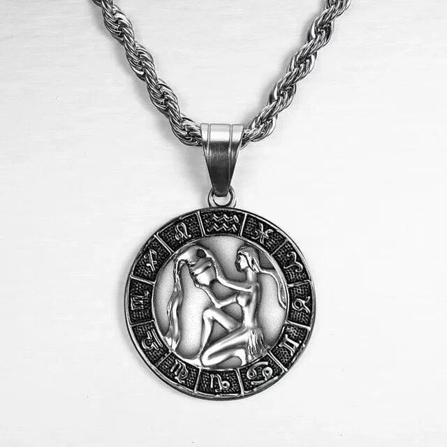 Collier de signe Voro-Zodiac - Argent