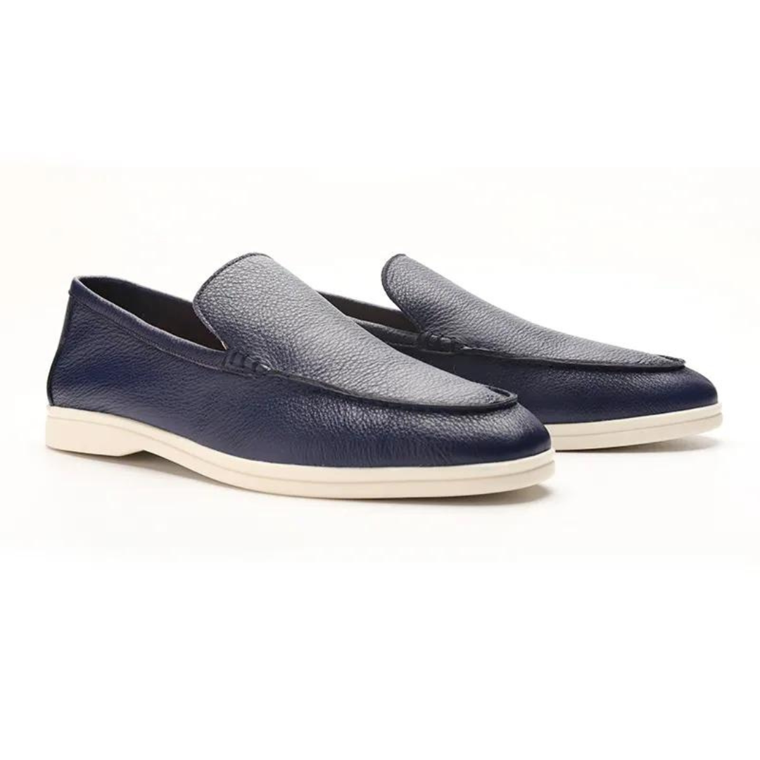 VORO Cowhide Leather Loafers