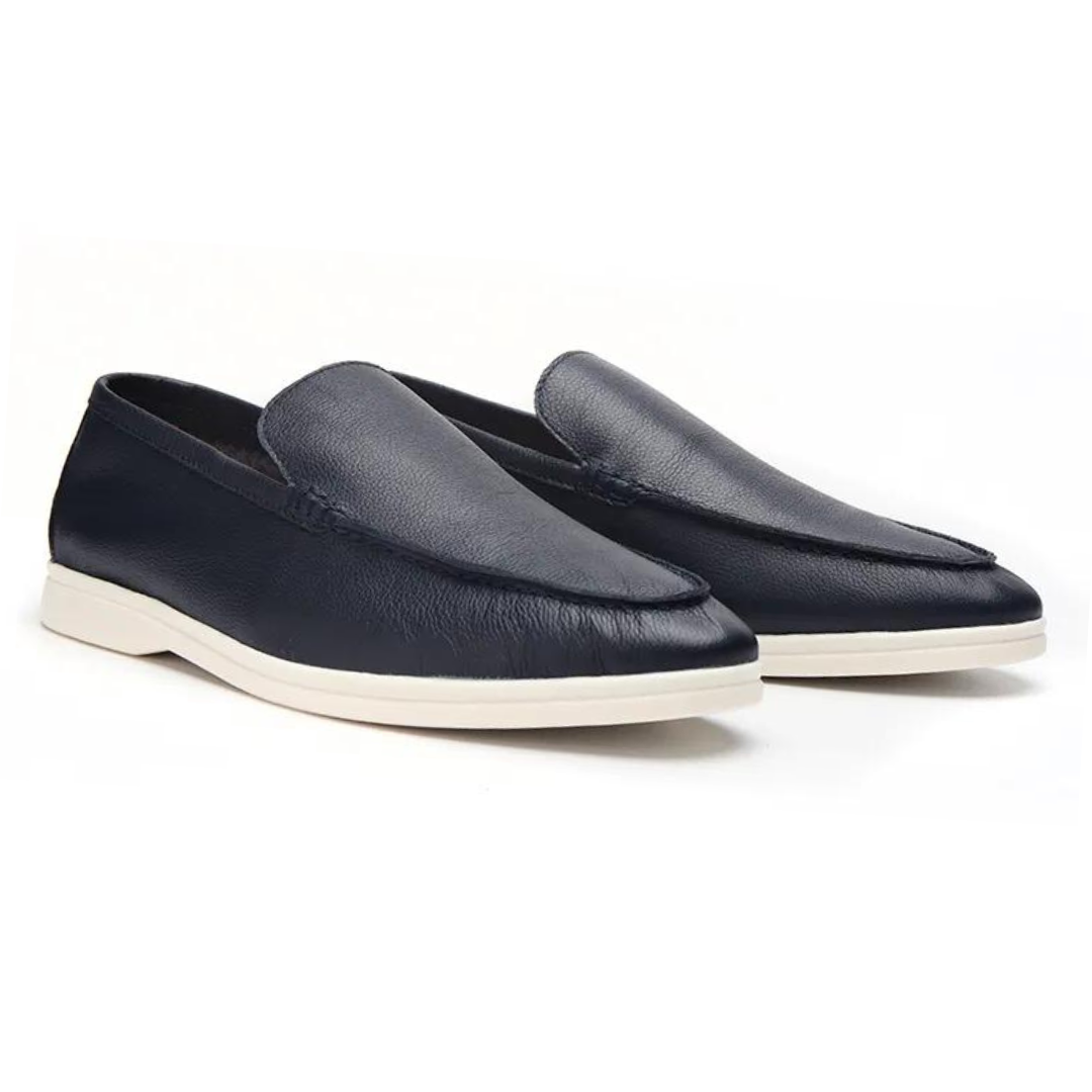 VORO Cowhide Leather Loafers
