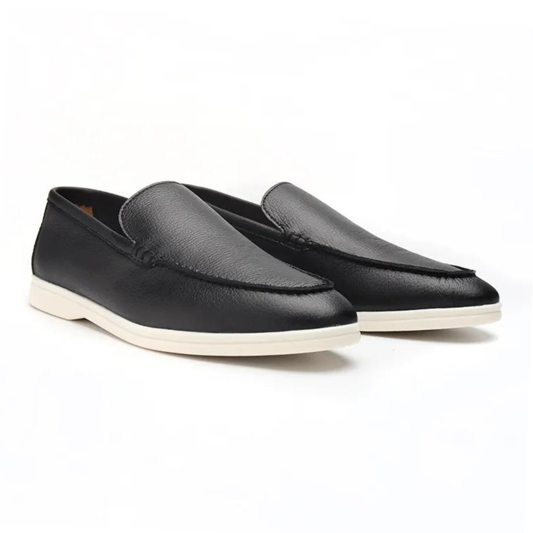 VORO Cowhide Leather Loafers