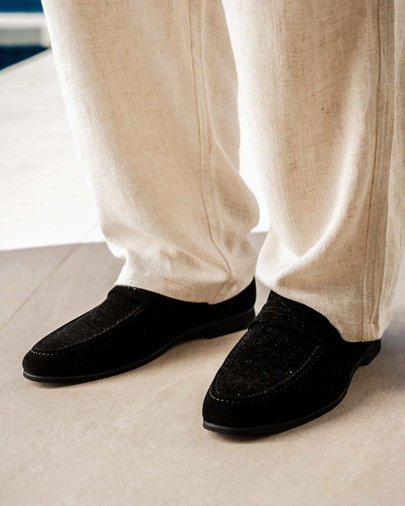 VORO Suede Penny Loafers