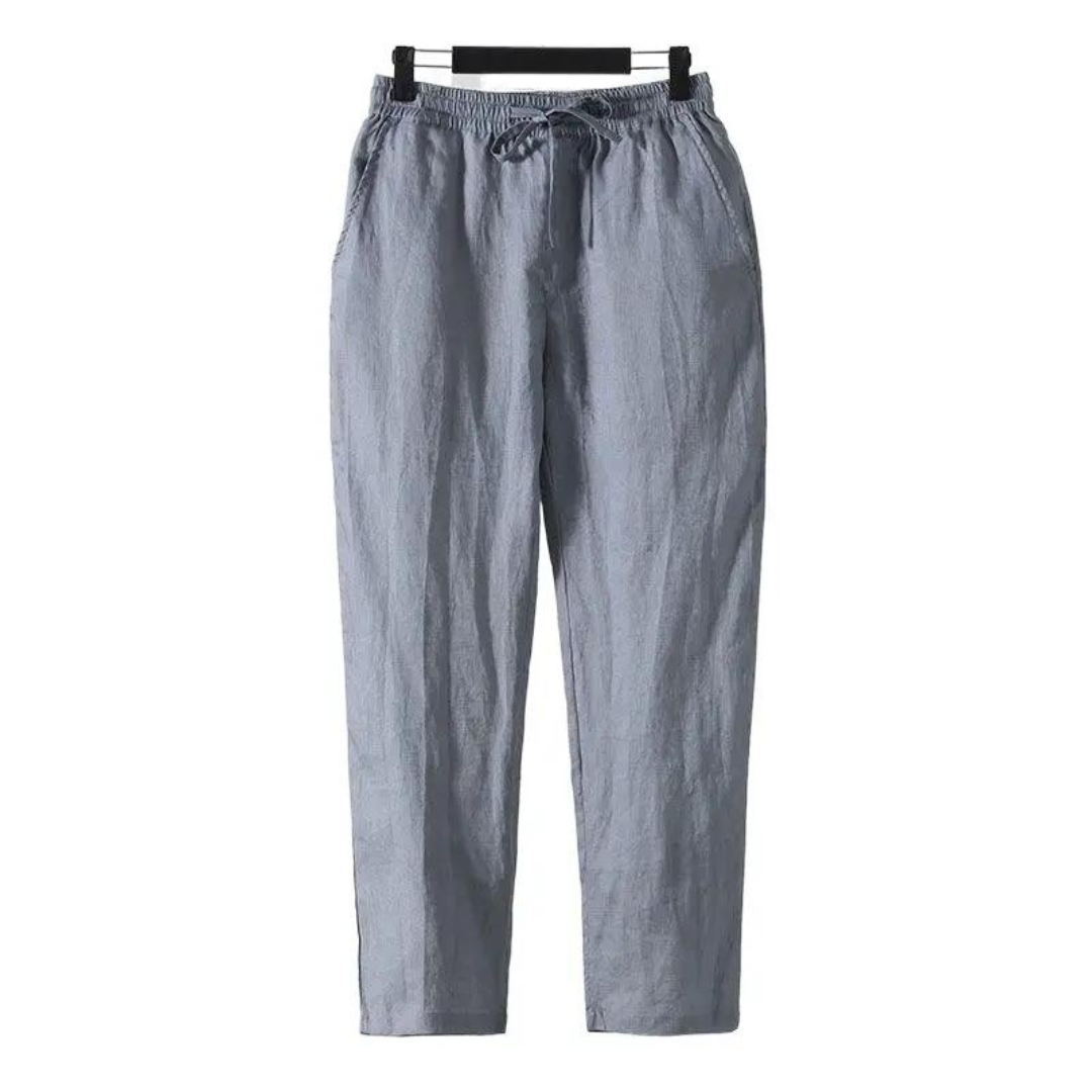 Fez - Pantalón de lino (corte recto)