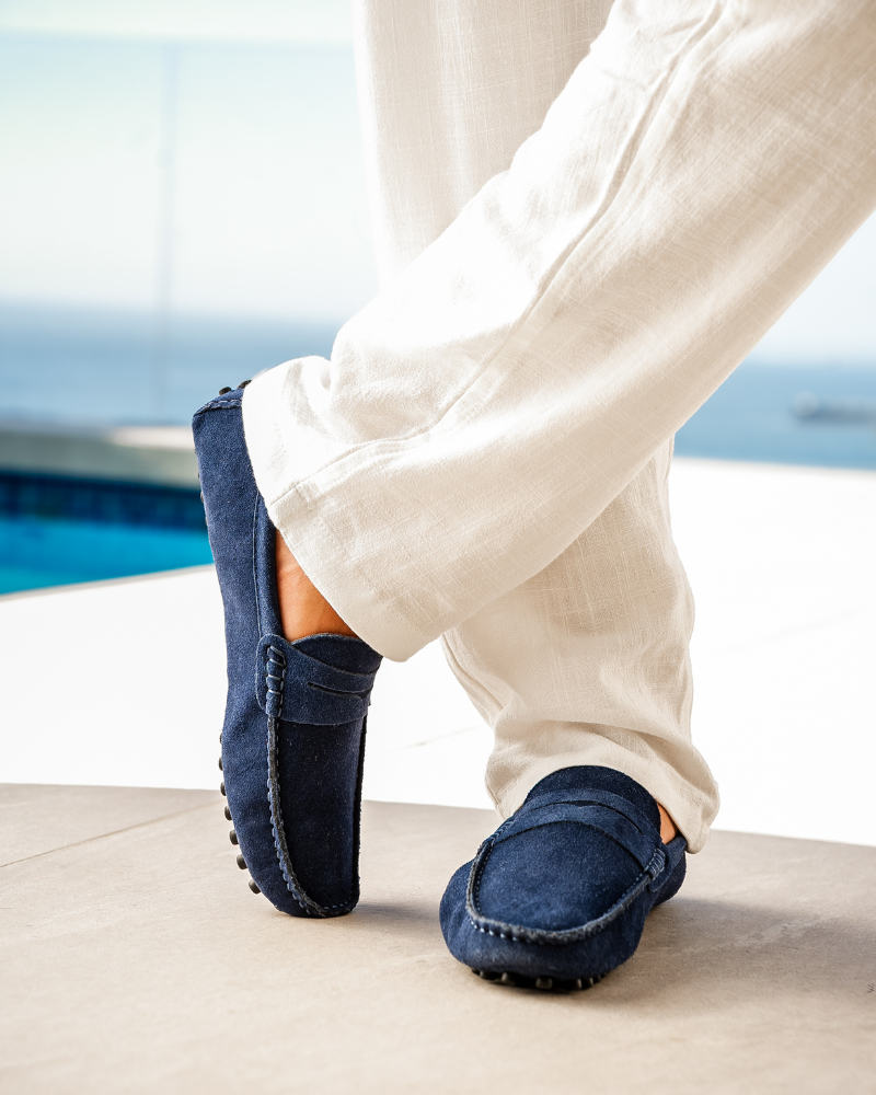 VORO Suede Driver Loafers