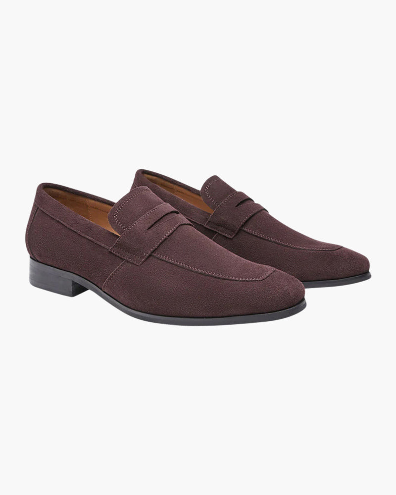 VORO Suede Penny Loafers