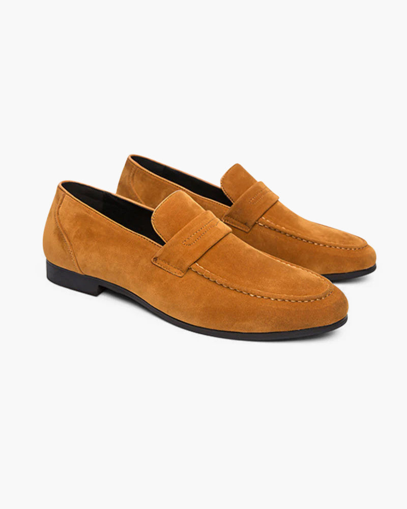 VORO Suede Penny Loafers