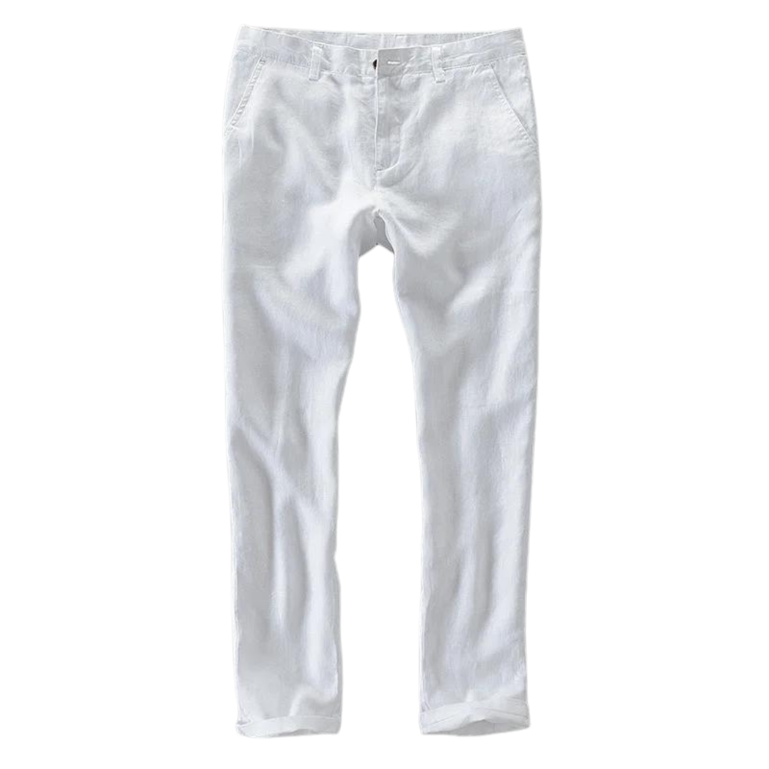 Pantalones casuales 100% lino