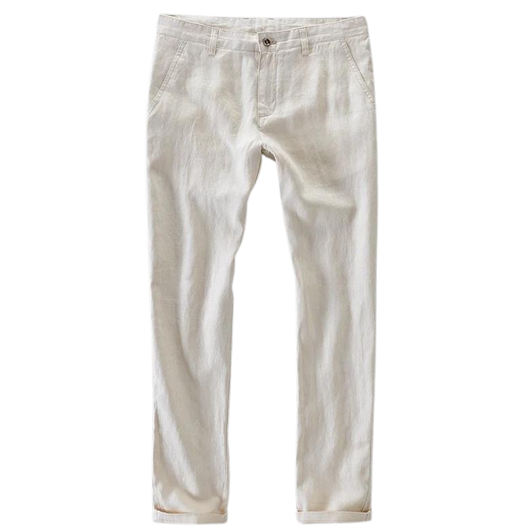 Pantalones casuales 100% lino