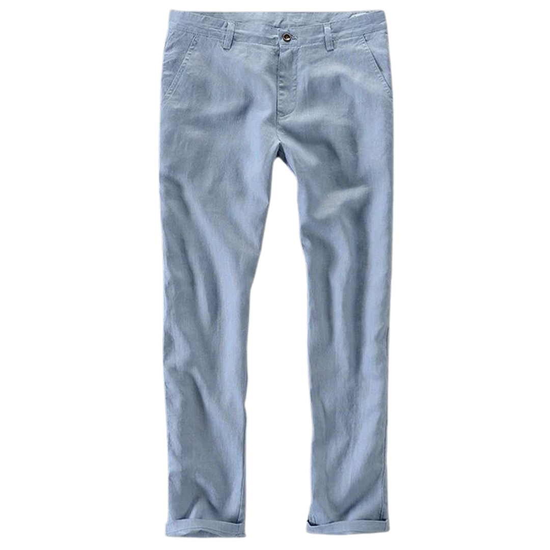 Pantalones casuales 100% lino