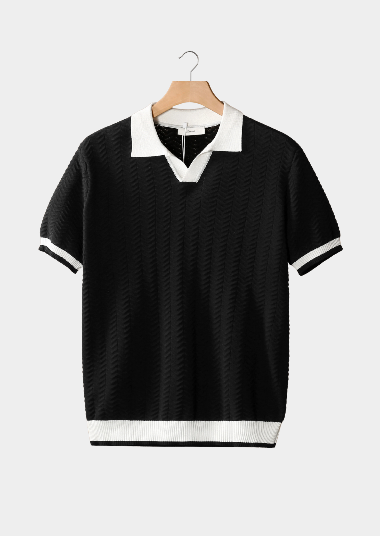 VORO CONTRAST TEXTURED POLO