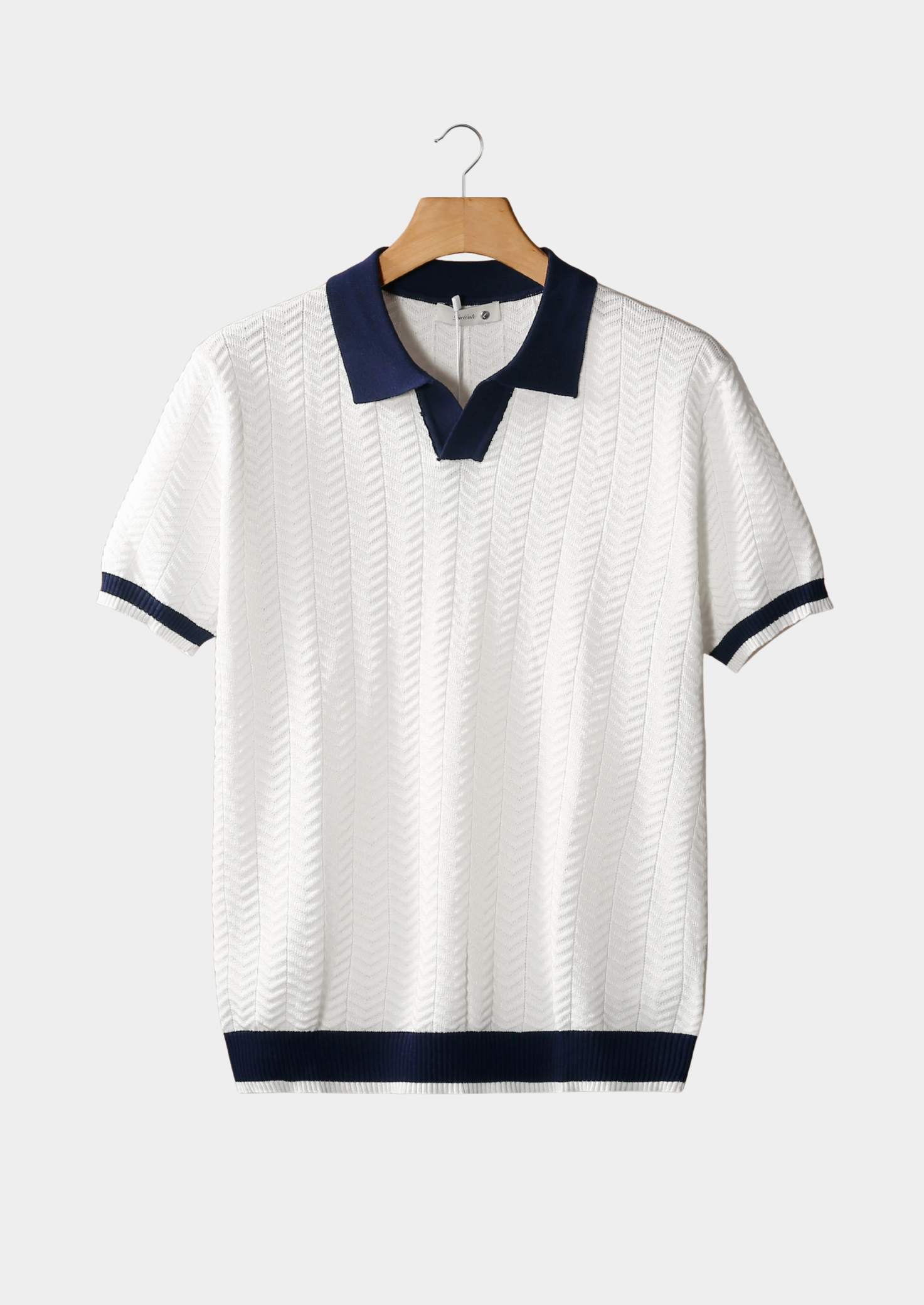 VORO CONTRAST TEXTURED POLO