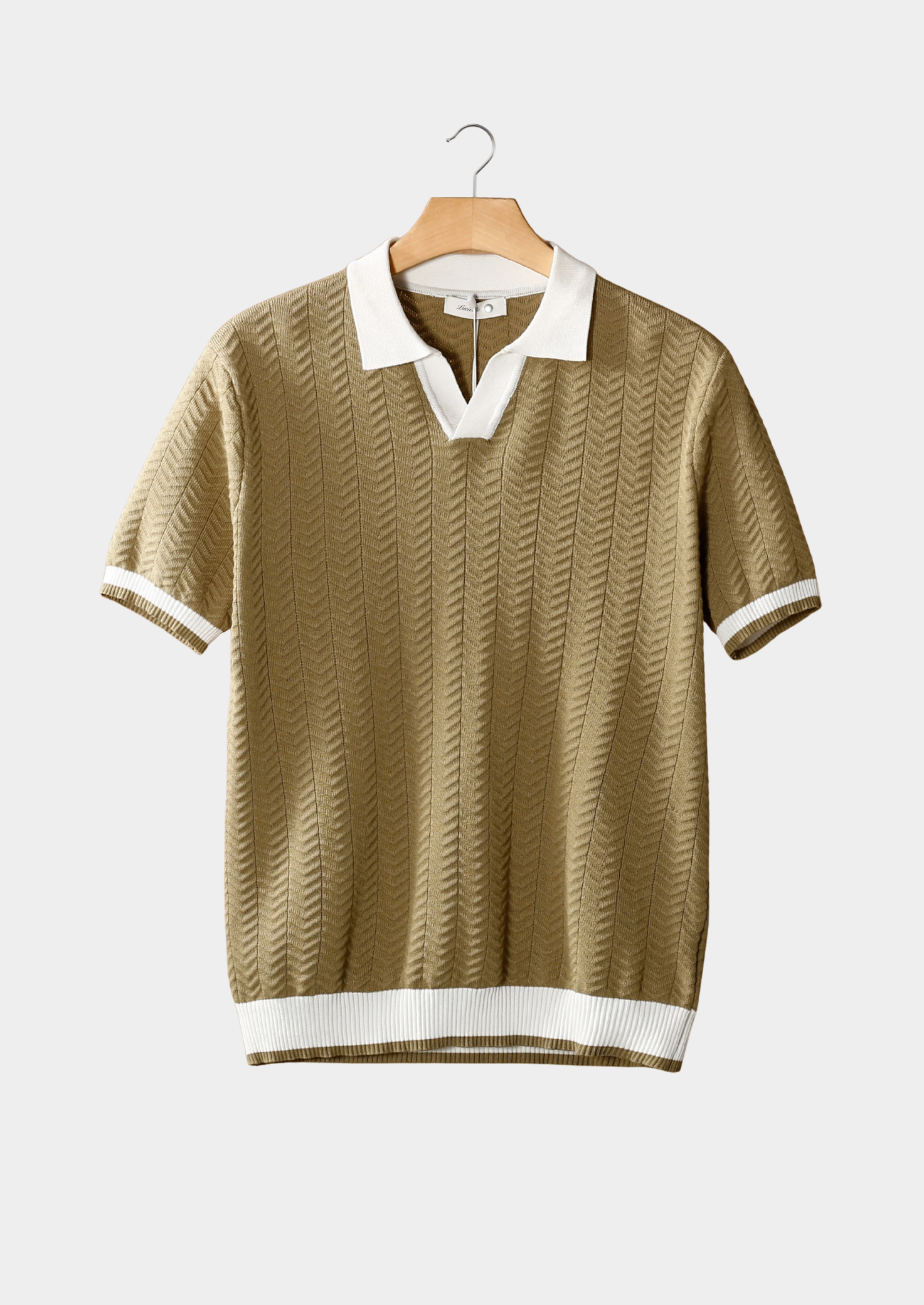 VORO CONTRAST TEXTURED POLO